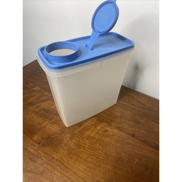 Tupperware Cereal Keeper Blue Lid 13 Cup 469-20 Vintage Pitcher Storage - Picture 6 of 8